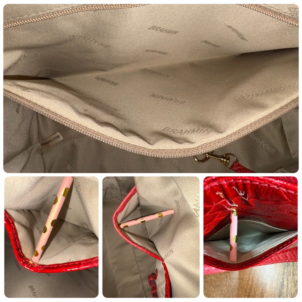 **SOLD**Brahmin NWOT Duxbury - Flame Calimero - Feminine, Sultry, Date Night - Picture 9 of 16